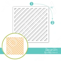 arrival 2022 new gingham rotating metal cutting stencil scrapbook used for diary decoration template diy greeting card handmade