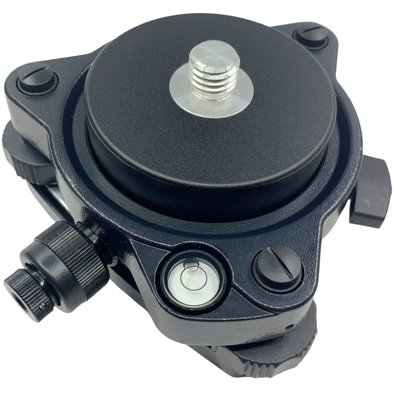 

NEW BLACK GNSS TRIBRACH FOR TOTAL STATION GPS GNSS WITH 5/8 THREAD CARRIER FIXED ADAPTER AND OPTICAL PLUMMET