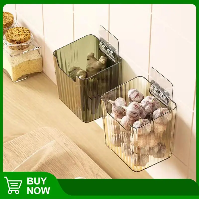 

Small Items Storage Kitchen Bathroom Toilet Organizer Transparent Plastic Basket Storage Basket Shelf Multipurpose Wall Mounted