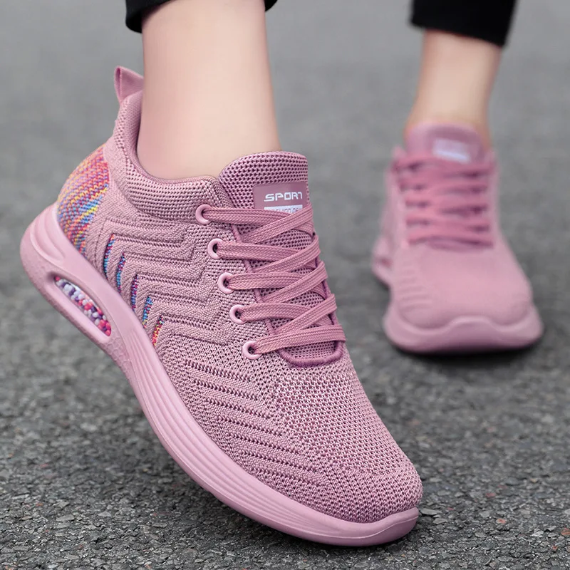 

Women Sneakers 2022 Spring Running Shoes Rubber Sole Lace Up Ladies Vulcanized Shoes Free Shipping Zapatos De Mujer