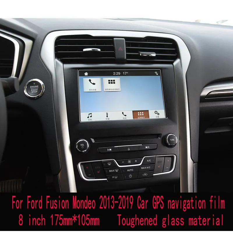 

Tempered glass protective film Anti-scratch Film For Ford Fusion Mondeo 2013-2019 Car GPS navigation film LCD screen Accessories