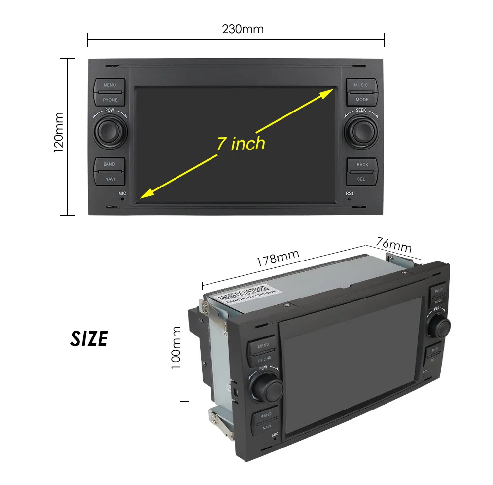 car radio 2din Navigation android for Modeo Focus Galaxy S- max c- fiesta HD 1024x600 wifi | Автомобили и мотоциклы
