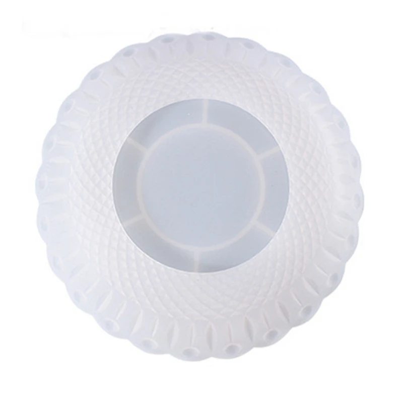 

DIY Crystal Epoxy Mold Large Lace Dish Fruit Storage Tray Silicone Mold
