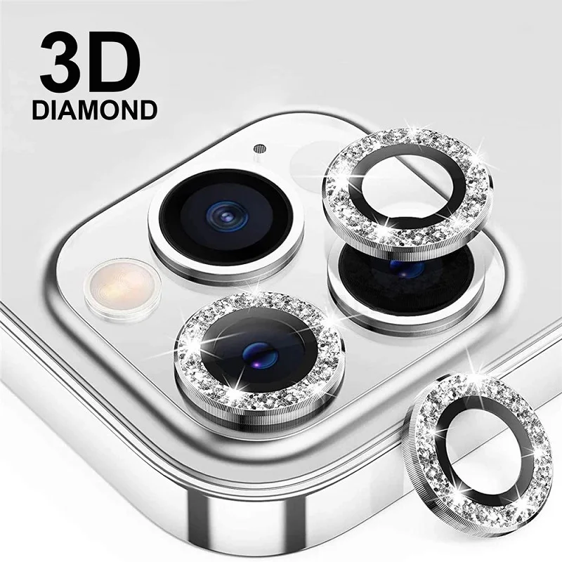 

USLION Lens Film For iPhone 14 14Promax Glitter Glass Lens Film For iPhone 14 Plus 14Pro Camera Lens Protection Screen Protector