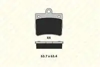 

B219001584KD11 for brake pad rear (single hole) W202 9400