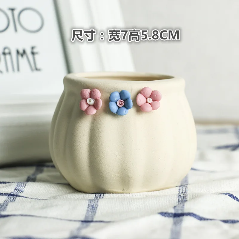 

Modern Ceramic Flower Pot Home Decoration Ornaments Succulent Plants Pot Flowers Vases Living Room Decoration