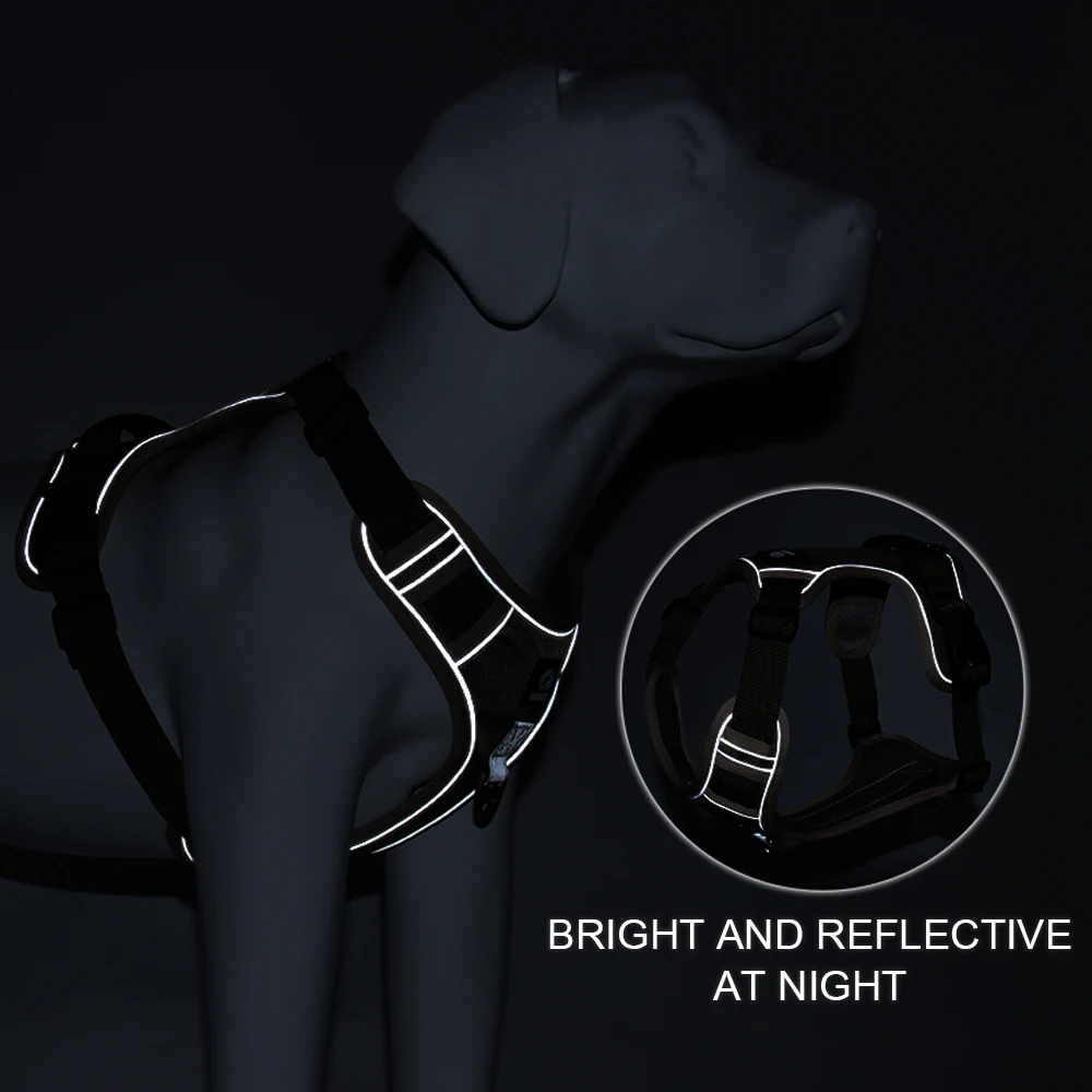 Dog harness K9 Nylon Reflective No Pull Adjustable Safety For Medium Large Harnesses Vest husky Labrador Pet dog supplies |