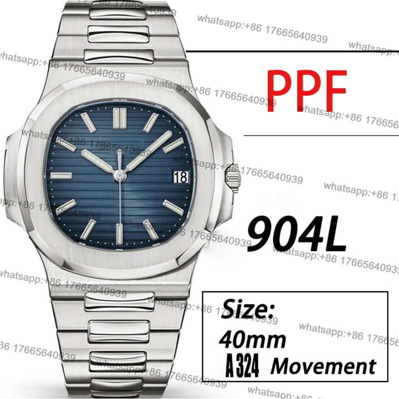 

Designer Watch Men's Automatic Mechanical Top Luxury Watch Waterproof 40mm PPF Best Edition Textured Dial A324 Super Clone V4