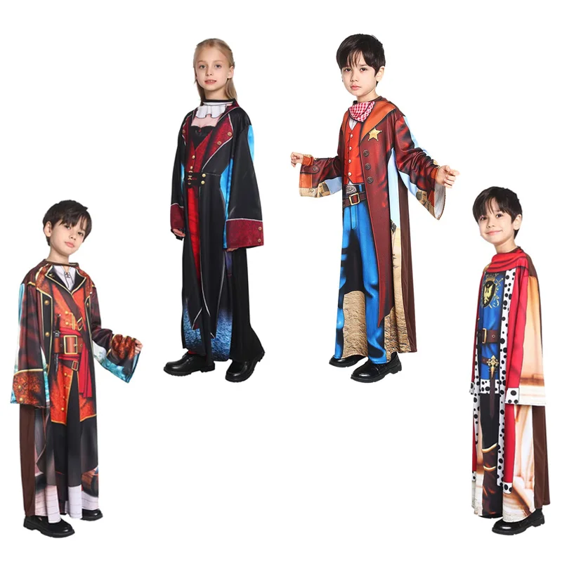 Детский костюм для косплея на Хэллоуин мальчиков вампира принца пирата девочек