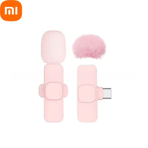MIJIA Розовый Беспроводной Лаvalier Микрофон