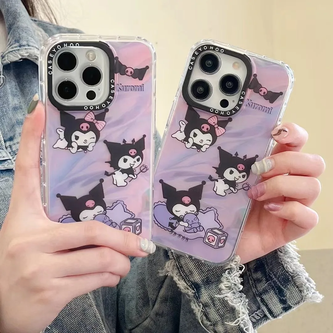 

CASETIFY Sanrio Kuromi Phone Case for IPhone 14 13 12 11 Pro Max Transparent Back Cover