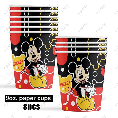 Одноразовый набор посуды Disney Mickey Mouse для вечеринки на 8 человек