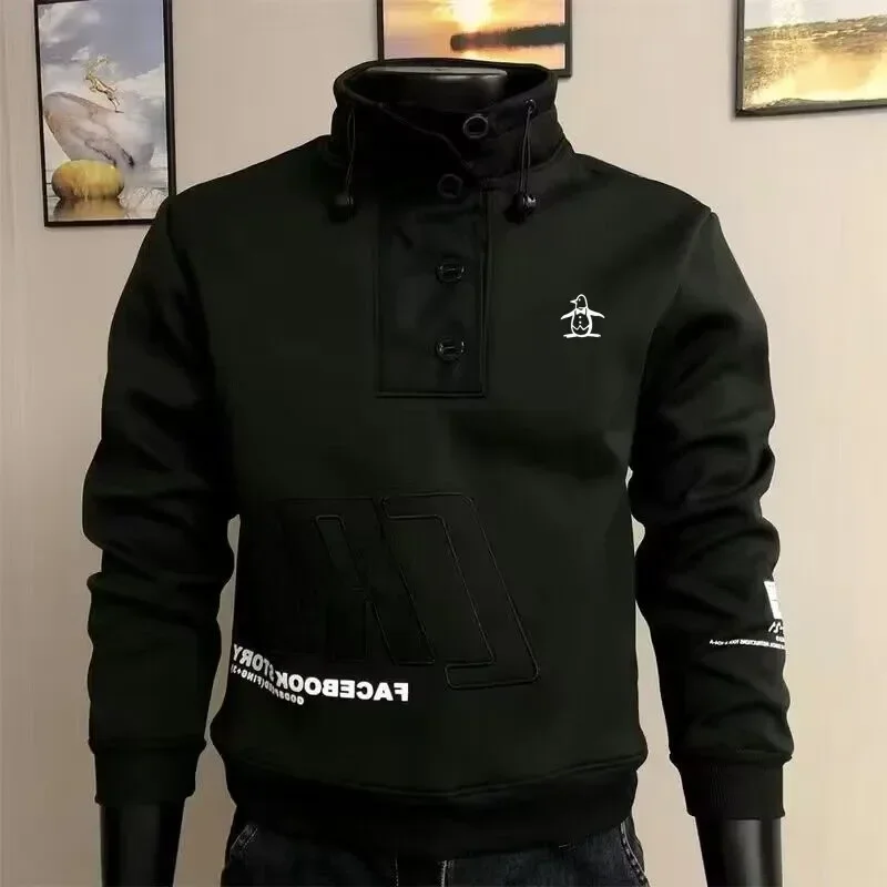 Корейские куртки для гольфа мужская одежда 2024 осенняя новая роскошная футболка