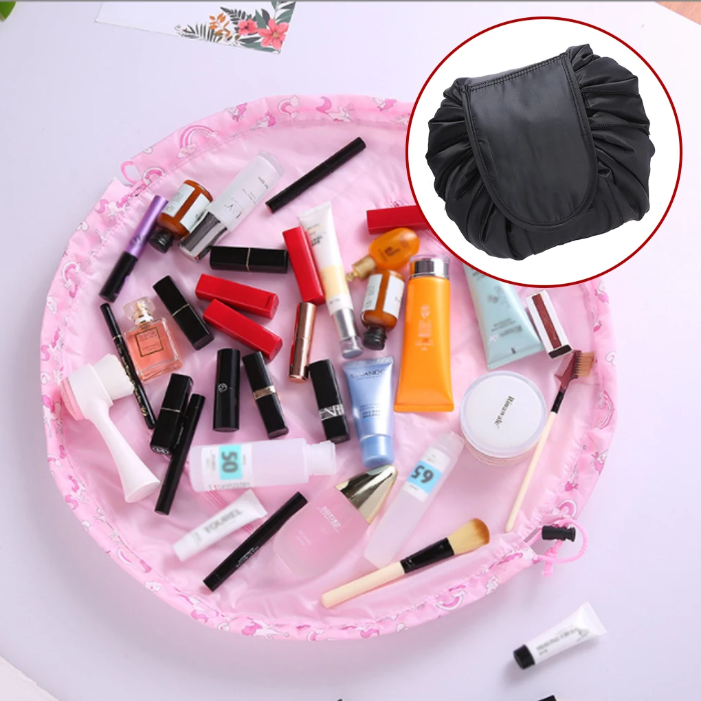 

Женская косметичка на шнурке, сумка для макияжа с карманом на молнии