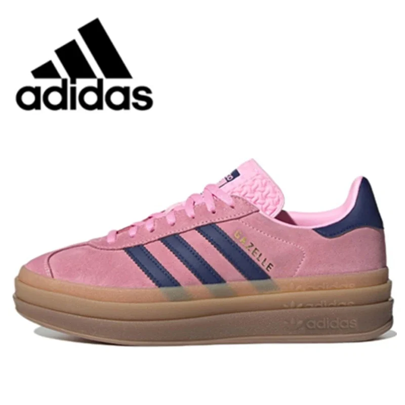 Adidas Originals Gazelle Bold женская обувь для скейтбординга модная замшевая на толстой