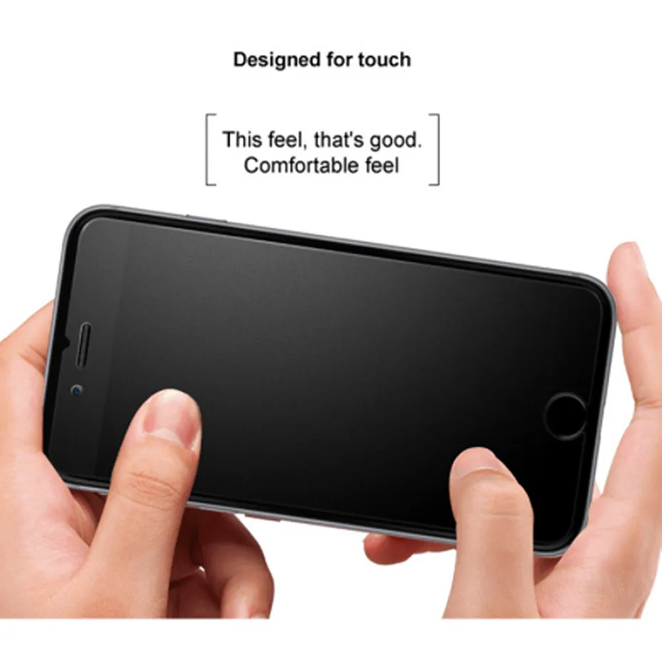 No fingerprint screen protector for iphone 8 7 6s X XR XS Max matte tempered glass on iphone 11 Pro 7 plus 5s se protective film
