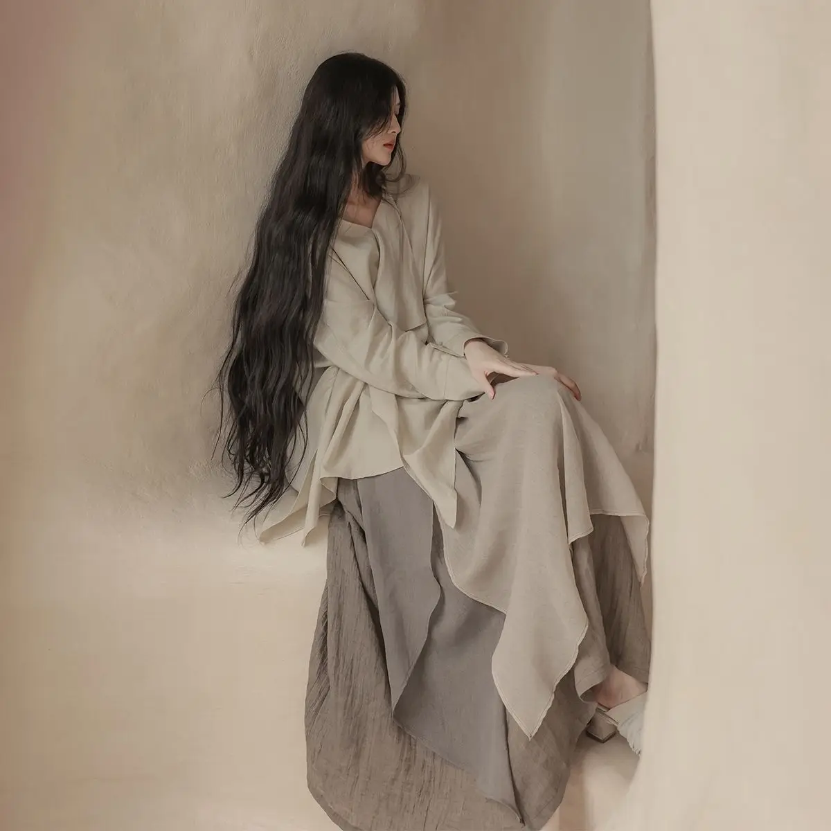 

2023 new chinese style women improved hanfu retro hanfu dress set women vinatge dress zen tea style lady elegant improved qipao