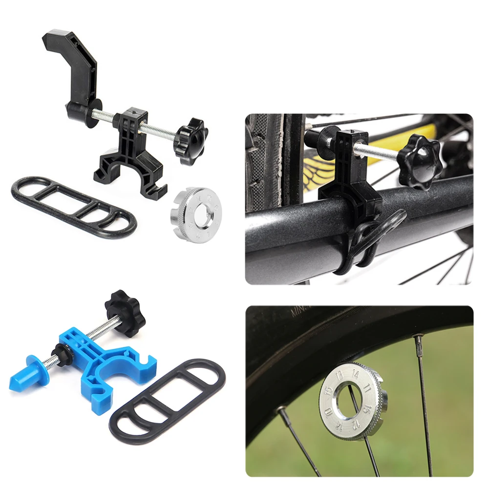 

Портативный корректирующий кронштейн для колес велосипеда, инструмент для ремонта центрирующего колеса с спицевым ключом, аксессуары для ...