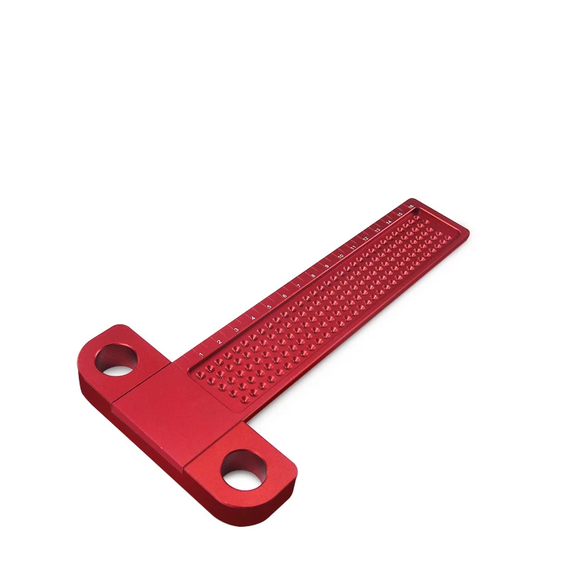 

Woodworking Scribe 100-260mm T-type Ruler Hole Scribing Ruler Aluminum Alloy Line Drawing Marking Gauge DIY Measuring Tools