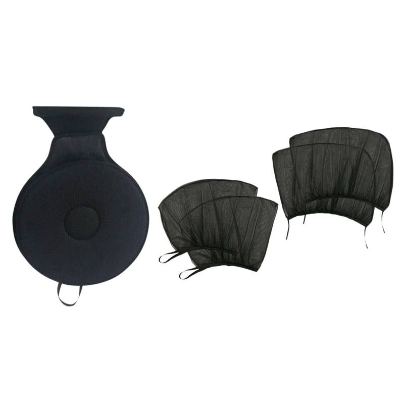 

Swivel Seat Cushion For Elderly For Tailbone Pain Suffer With 4Pcs Sun Shade Front Rear Side Cover UV Rays Protection