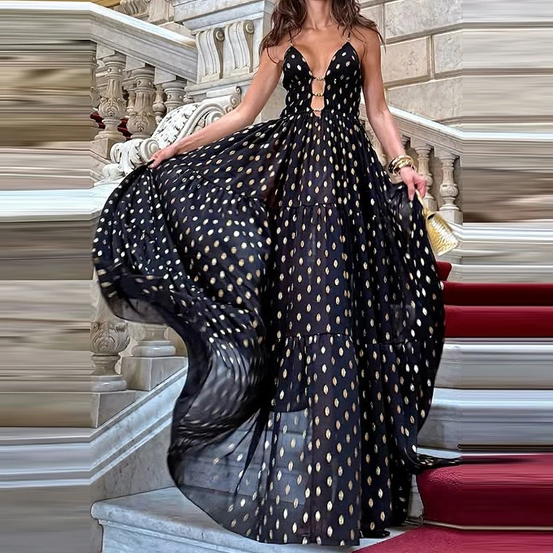 Вечернее платье Fanbety винтажного стиля из полиэстера