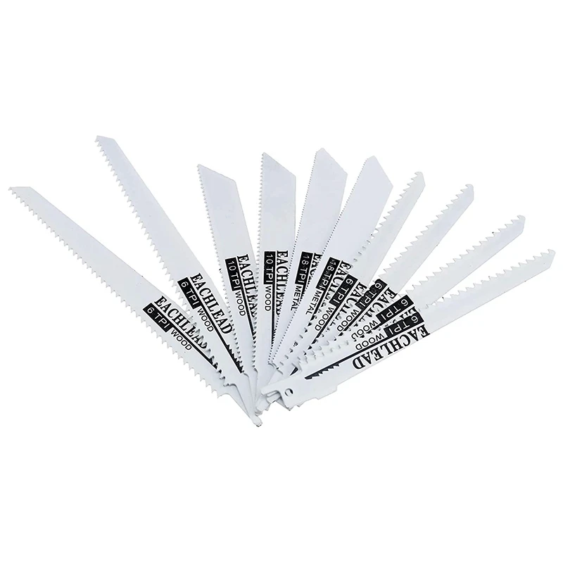 

Reciprocating Saw Blades, Saw Blades, 10 Pack, Saw Blade Set, Saw Blades Metal, Saw Blades Wood, Metal Saw Blades