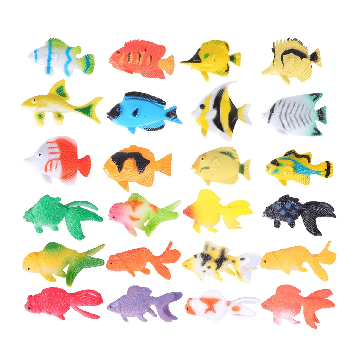 

Toys Figures Tropicalmini Kids Artificial Figurines Model Tiny Fake Seamoving Goldfish Little Vivid