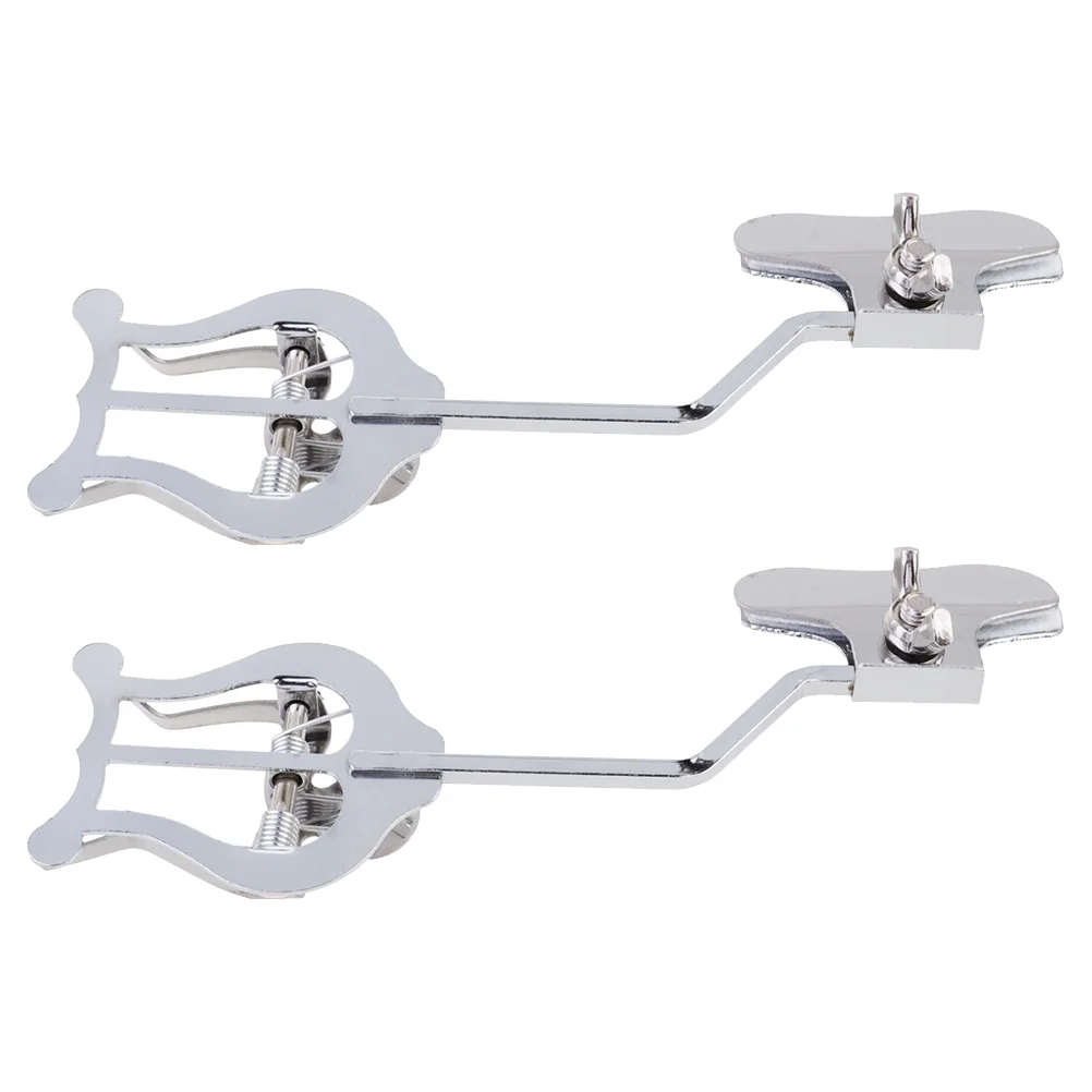 

2 Pcs Trombone Sheet Music Holder Book Clip Note Bookend Score Supplies Iron Suppies