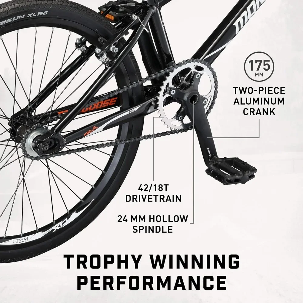 Фото Для гоночного велосипеда Title Pro или Elite BMX с 20 или 24-дюймовыми колесами красного, оранжевого или черного цвета, начинающих или возвращающихся водителей №4