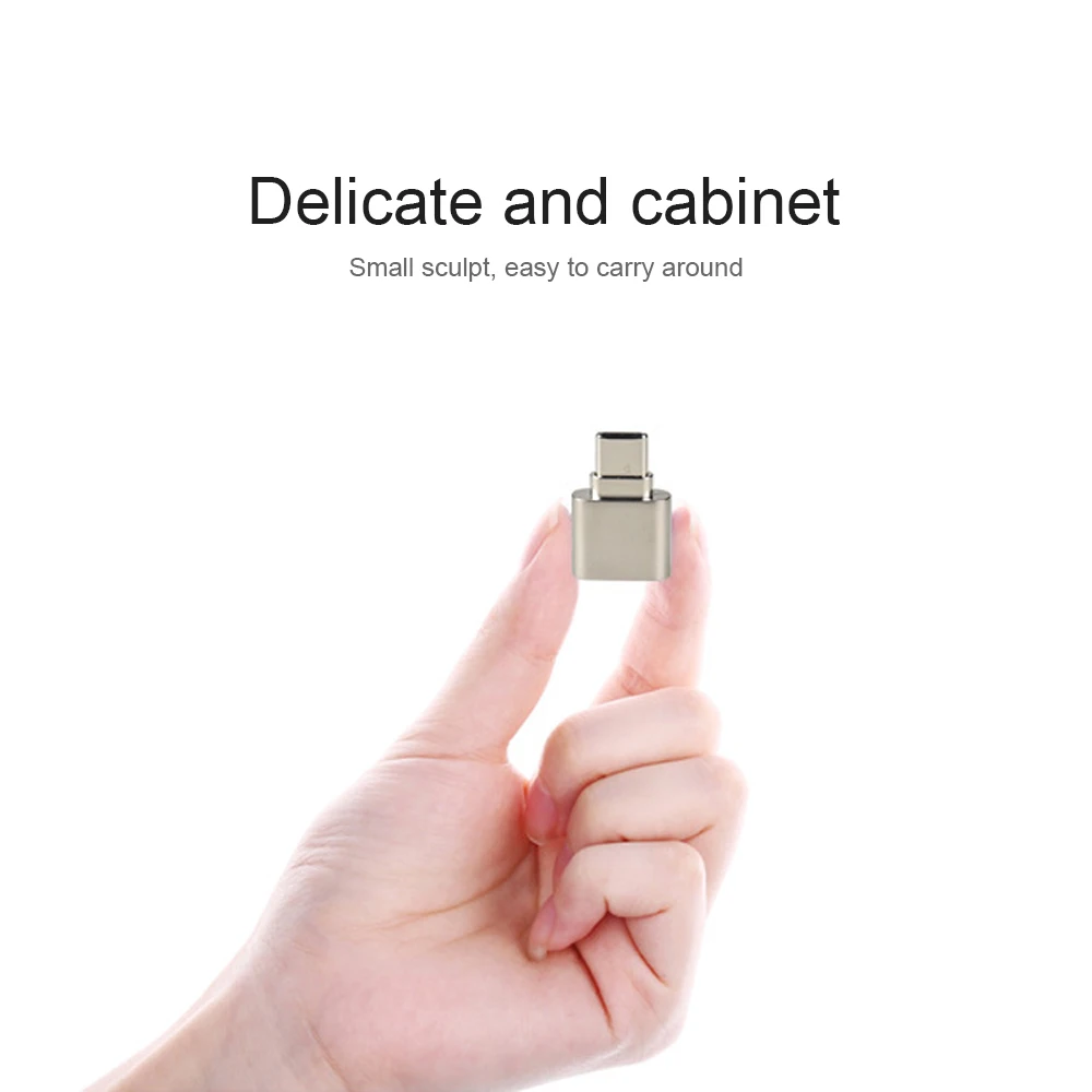 

Type C Metal Case Card Reader OTG Adapter SD Card Reader Support TF Memory Card Smart Flash Cardreader For Mobile Phone Laptop