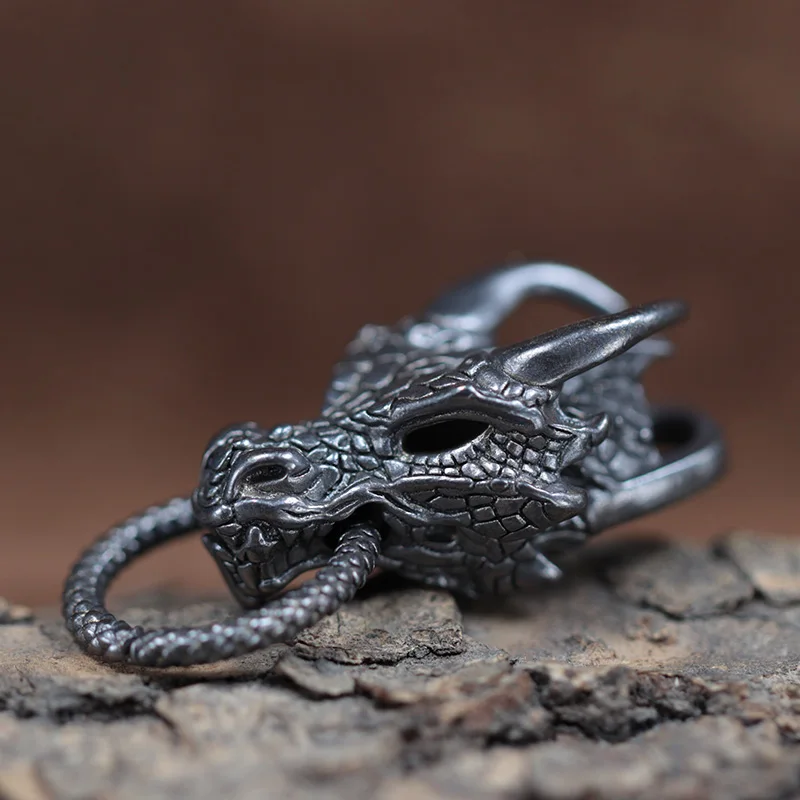 Латунная пряжка с головой дракона EDC уличные тканые браслеты из паракорда сделай