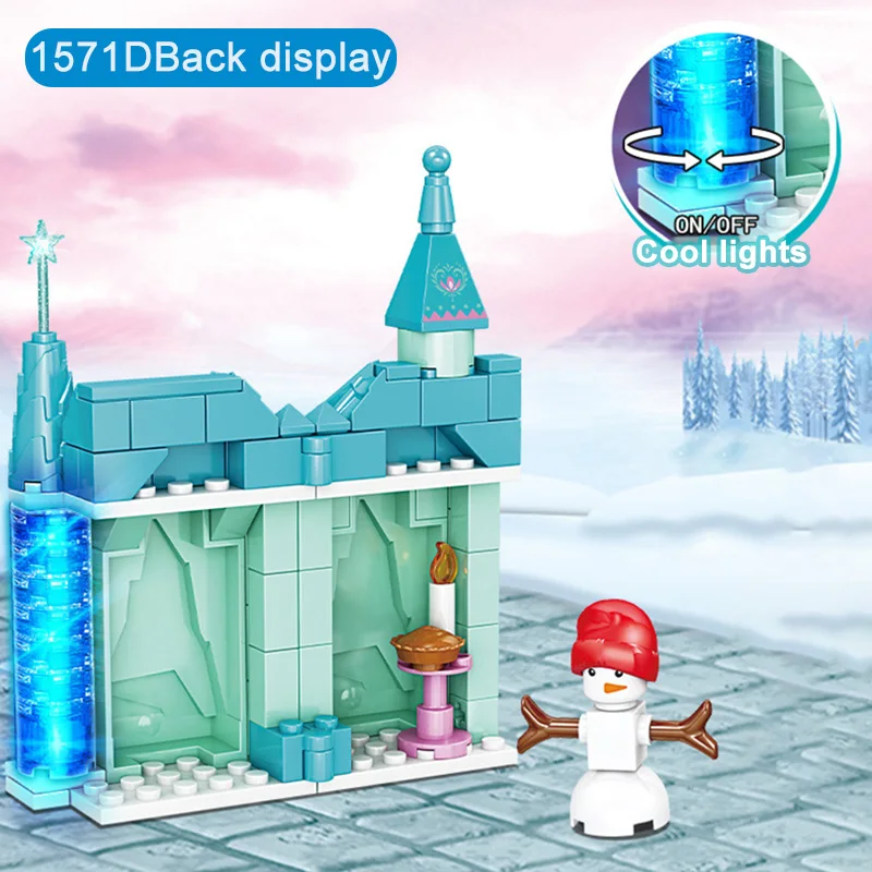 Ледяной замок для друзей строительные блоки снежный дом девочек детская