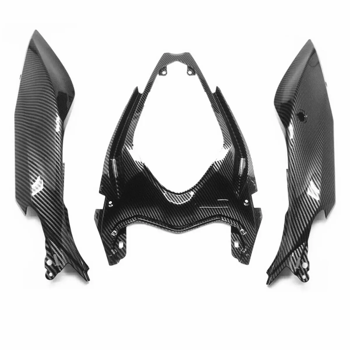 

For KAWASAKI Ninja 400 2017-2021 Motorcycle Accessories Rear Tail Seat Cover Fairing Set Hydro Dipped Carbon Fiber Finish