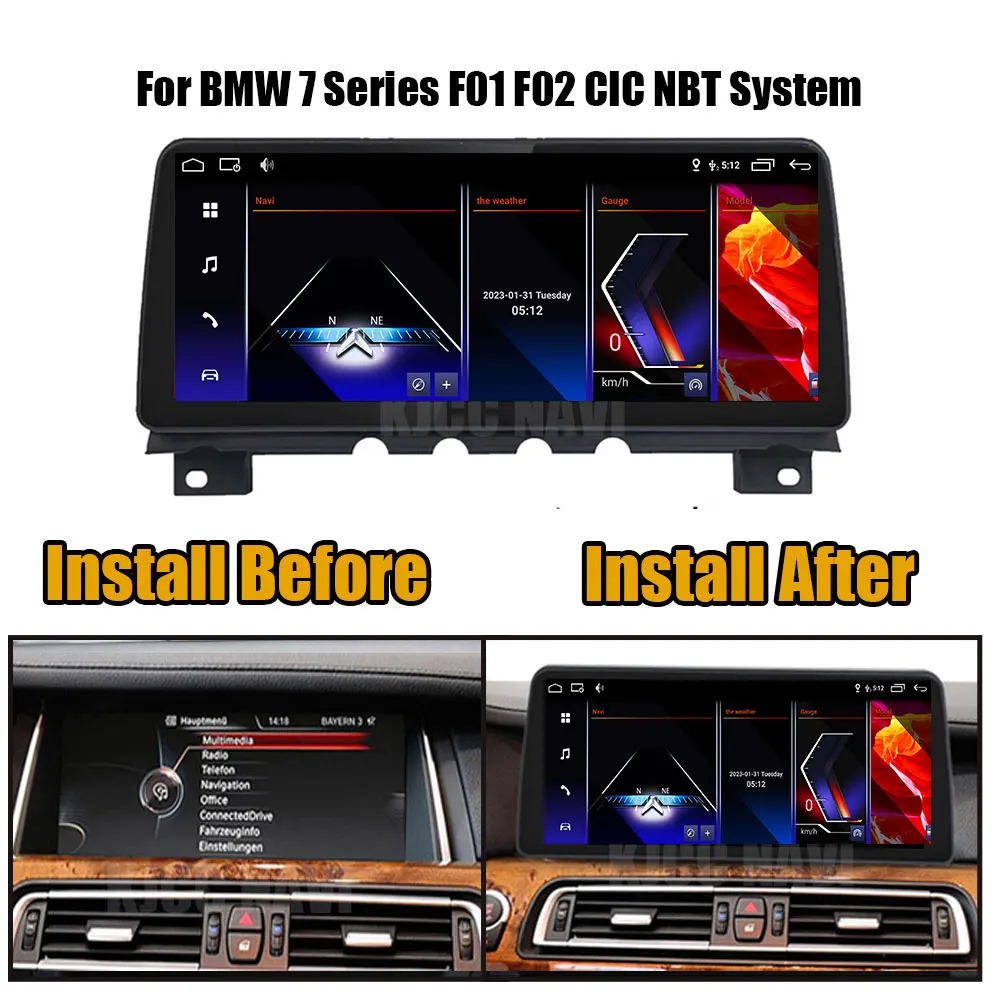 Android 12 For BMW 7 Series F01 F02 CIC NBT System  Auto Car Radio Player Multimedia Stereo GPS Navi Carplay Autoradio Bluetooth images - 6