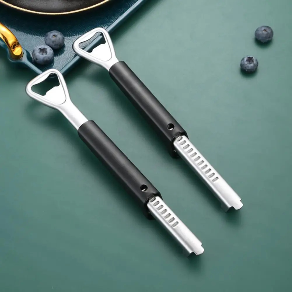 

Cap Opener Lightweight Jar Opener Stainless Steel Multi-functional Durable Long Handle Cap Opener