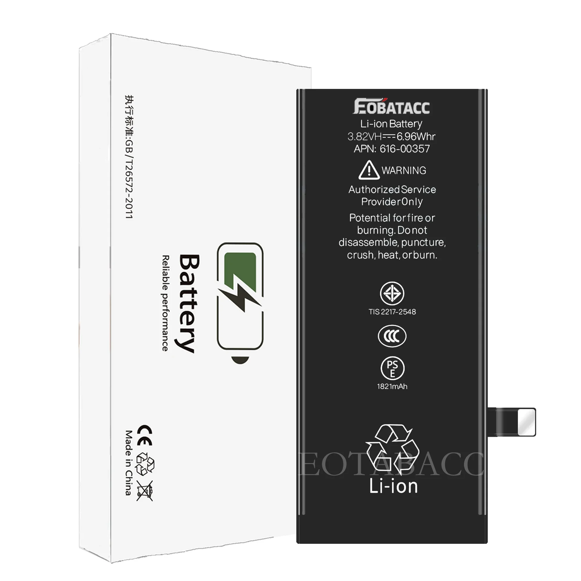 EOTABACC Высокое качество 100% оригинальный аккумулятор для iPhone 8G A1863 A1905 A1906 A1907