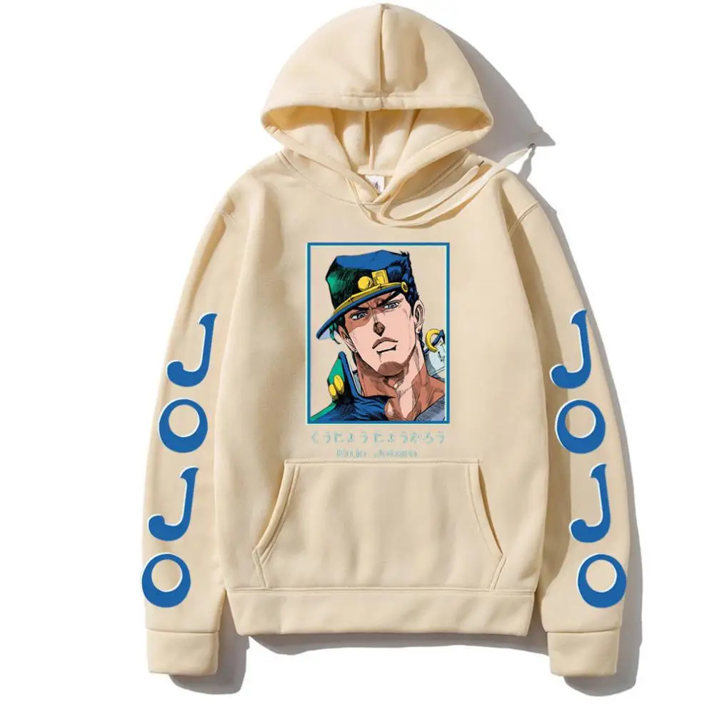Толстовка с капюшоном для мужчин и женщин свитшот аниме JOJO Stone Ocean Kujo Jotaro модная