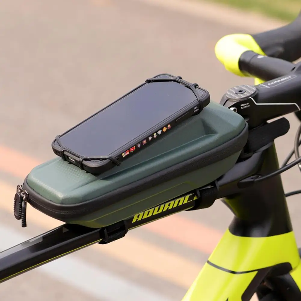 

Bike Bag Chic Bike Top Tube Phone Mount Bag Folding 360 Degree Rotation Bike Phone Bag