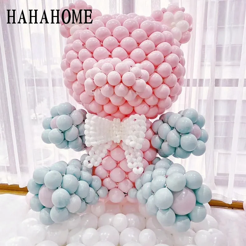 

100pcs Macaron Candy Color Latex Balloons DIY Cartoon Bear Balloons Decoration Baby Shower Wedding Birthday Party Background