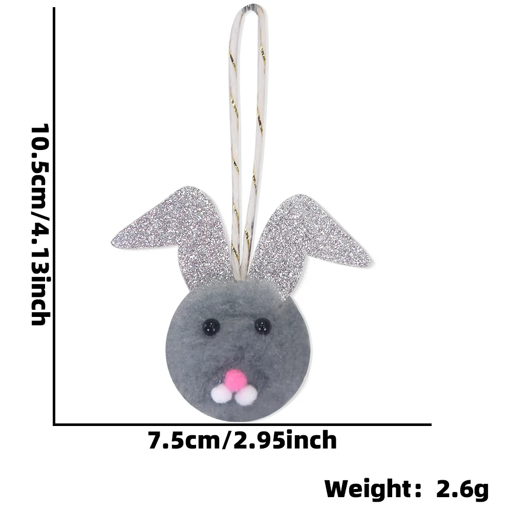 Cartoon Plush Rabbit Decoration Pendant for Kids European and American Holiday Party Gift
