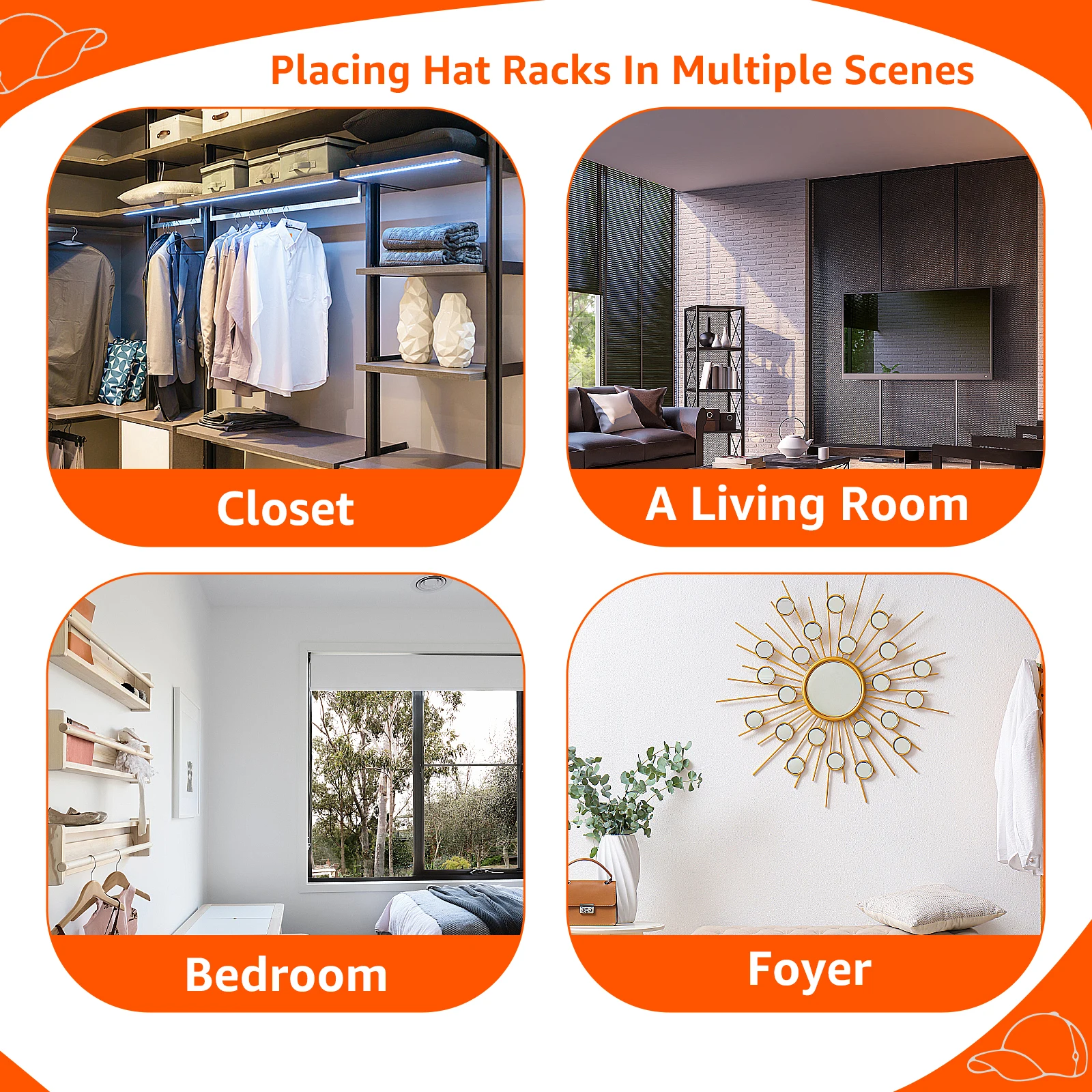 Демонстрационная стойка для Бейсбольных кепок с 7/12-ю ячейками прочный