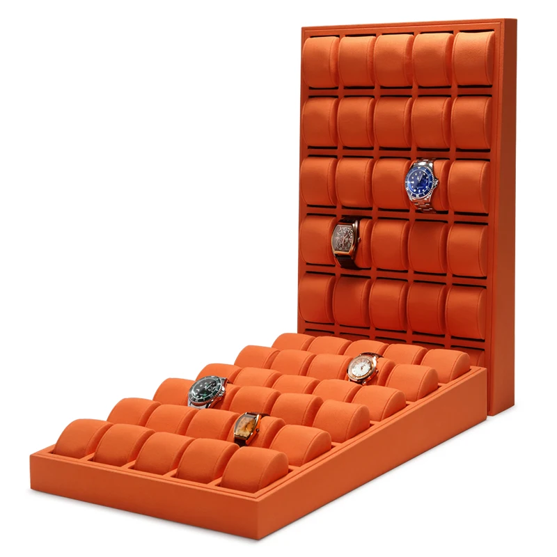 Can be placed live watch display tray high-end watch display tray large-capacity watch storage table customization