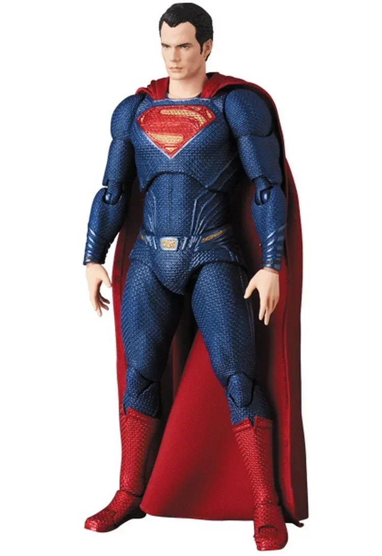 Фото Bandai 17 см комикс MAFEX 057 подвижная модель игрушки Супермен фигурка подарок №5