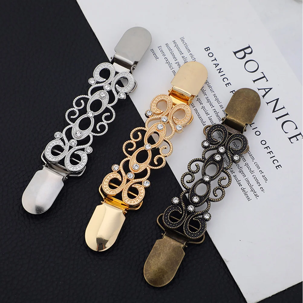 5 Pcs Sweater Shirt Flower Cardigan Clip Women's Miss Vintage Decor Dresses Brooch Clips Button down Alloy (iron) Shawl |