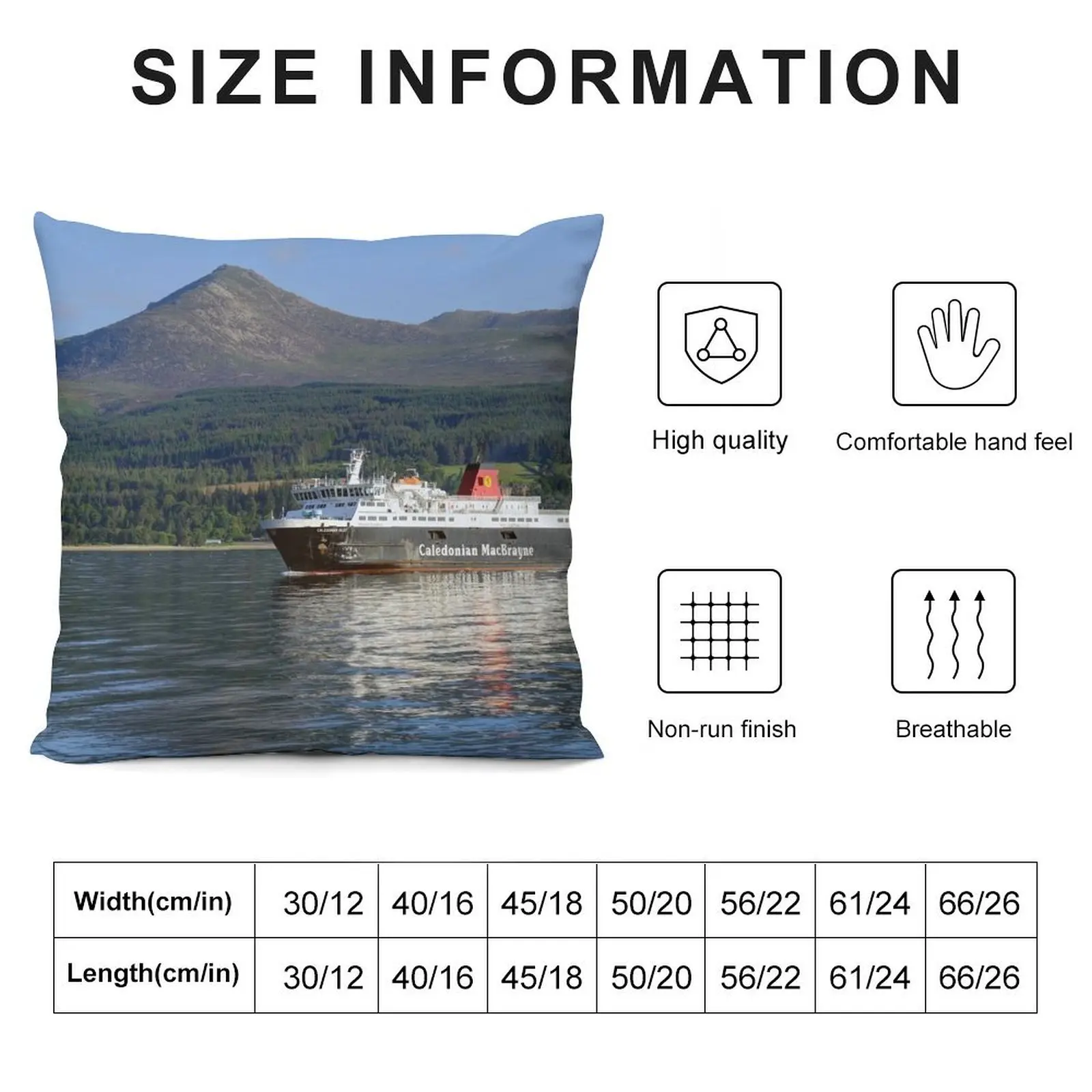 Новогодняя декоративная подушка MV caledian Isles бродик-Гавань остров Ариан