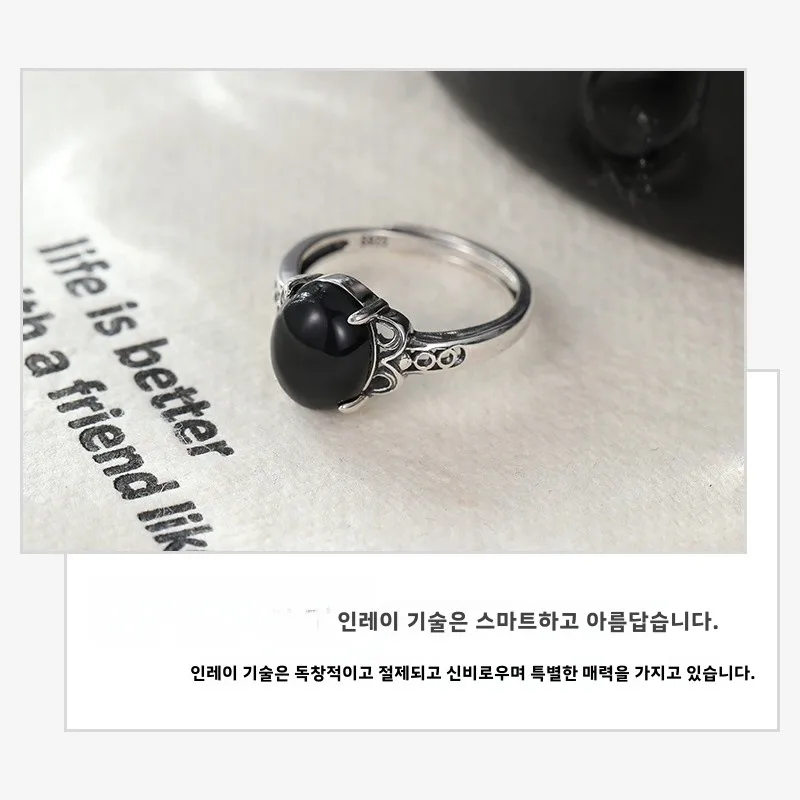 Светлое роскошное высококачественное ретро-кольцо из стерлингового серебра 925