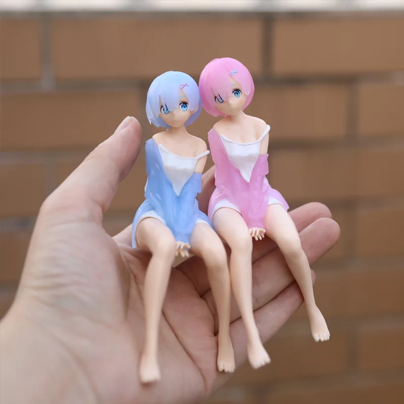 

14cm Anime Re:Life in A Different World Figure Noodle Stopper Ram Rem PVC Action Figurines Model Toy Doll