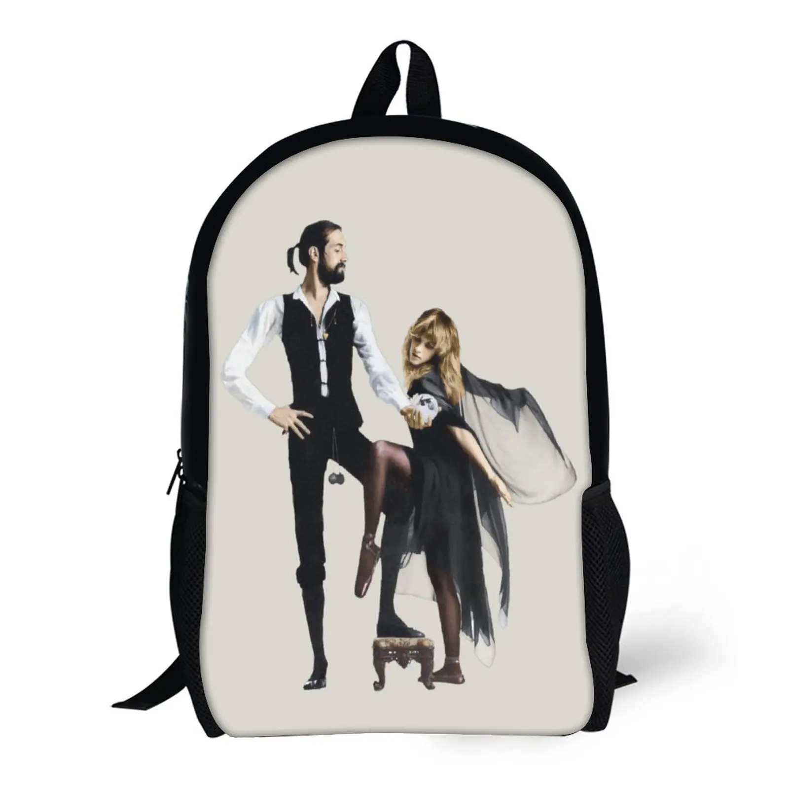 

Fleetwood And MACS Rumours Colourised Secure Comfortable Blanket Roll17 Inch Shoulder Backpack Vintage Schools Funny