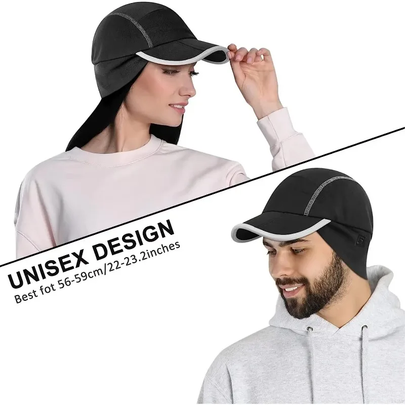 Флисовая Бейсболка Унисекс Складная Зимняя Шапка Gadiemrens С Двусторонними Ушками