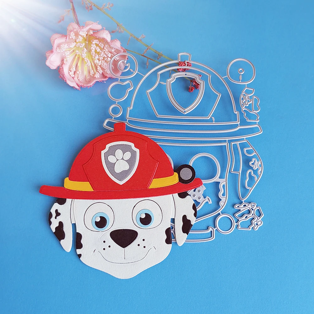 

Exquisite rescue team dogs cutting dies for English letters, scrapbooks, reliefs craft stamps, photo album puzzl